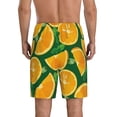 thumbnail image 3 of Easygdp Orange Men's Short Pajama Pants, Sleep Shorts, Household Pants, Casual Pants with Pockets - Medium, 3 of 9
