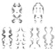 thumbnail image 1 of Tatuajes temporales de pelo de bebé, 6 tipos de tatuajes impermeables, maquillaje corporal para mujeres, peluquería, bricolaje, pegatinas para el cabello., 1 of 9