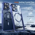 thumbnail image 5 of KOMI Magnetic Case for iPhone 15 Pro Max Case with Full Camera Lens Protector [Strong N56 Magnets] [Compatible with Magsafe] Clear Stylish Case for iPhone 15 ProMax Phone Case, A-Blue Titanium, 5 of 5