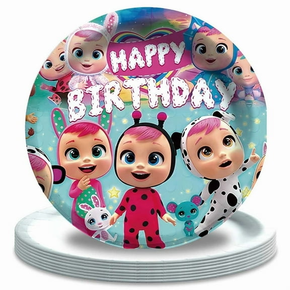 Cry Babies Paper Plates Birthday Decorations Party Supplies Tableware Disposable Dinnerware
