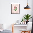 thumbnail image 3 of Stupell Industries French Country Magenta Tulips over Stripes Black Framed Giclee Art, 11 x 14, by Diane Neukirch, 3 of 8