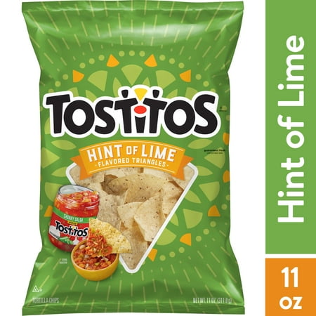 Tostitos Tortilla Chips  Hint of Lime 11 oz Bag Snack Chips