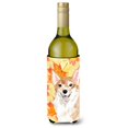 thumbnail image 1 of Corgi Fall Wine Bottle Beverge Insulator Hugger, 1 of 1