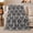 Gray Diamond Trellis, variant on Gray Quatrefoil Lattice with Cream Shapes, Classic Geometric Style for Pattern Lovers, Neutral Tile Motif and Housewarming Gift, Cozy Flannel Blanket, Home Decor