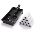 thumbnail image 4 of 4inch Foam Paint Roller, Roller Frame with Mini Cover Replacement Covered Ends, (12 Pieces), 4 of 6