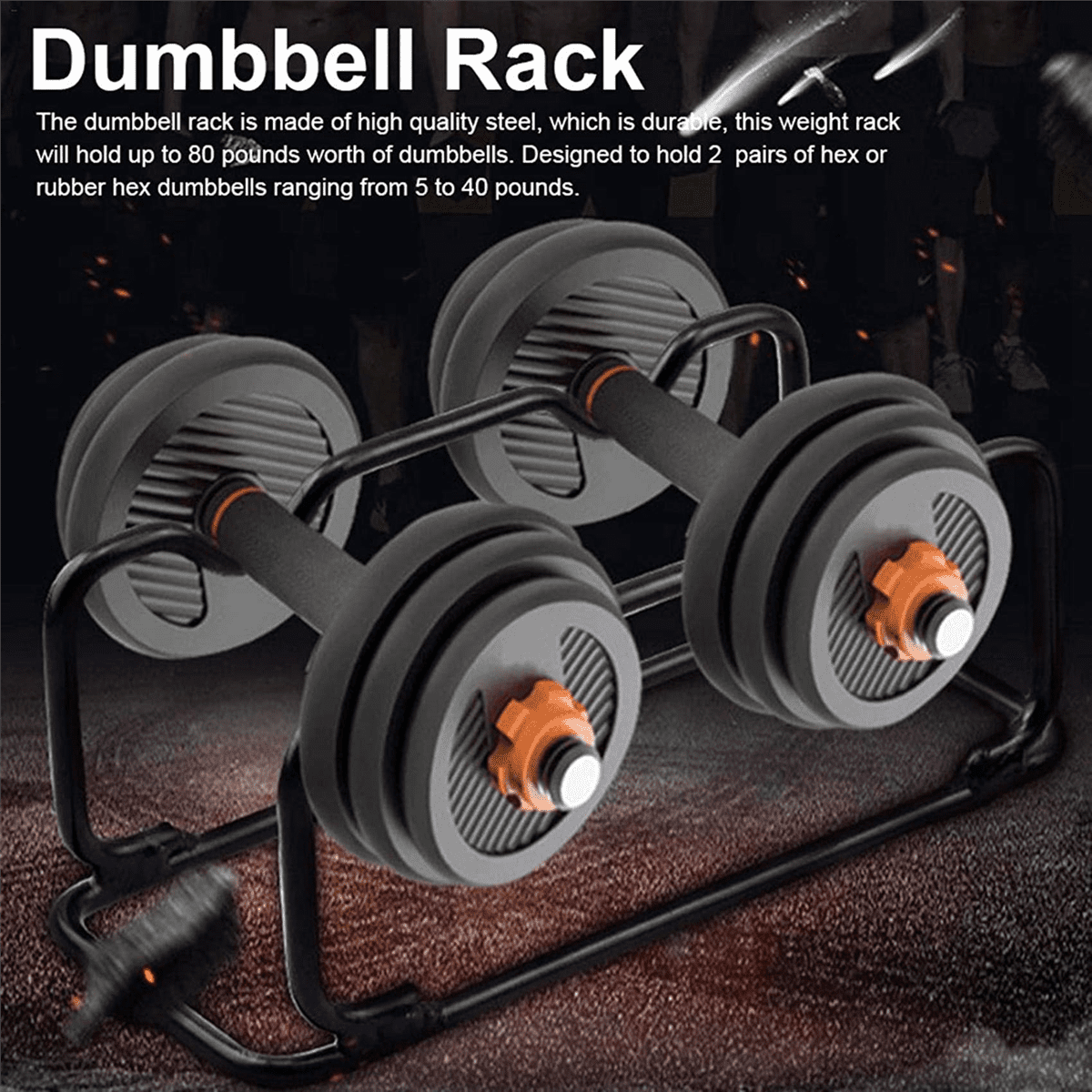 2X Small Dumbbell Stand Rack, Barbell Holder, Dumbbell Rack, Dumbbell Steel Rack Dumbbell Barbell Storage Rack
