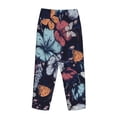 thumbnail image 5 of Daiia Flowers ad Butterflies Women's Sleep Pant with Pockets and Drawstring,Pajama Pants-Medium, 5 of 9