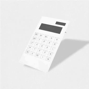 thovorrnl White Calculator, 12 Digit Ultra-Thin Desktop Calculator, Large Key Buttons Dual-Power