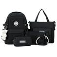 thumbnail image 1 of Mochila de 5 uds. mochilas escolares de lona suaves para estudiantes de primaria y secundaria, 1 of 9
