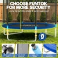 thumbnail image 4 of FUNTOK Trampoline for Kids, 8FT Trampoline with Light, 330LBS Capacity Outdoor Round Recreational Trampoline with Net Ladder for 2-3 Kids, 4 of 8