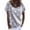 Gray, variant on JYLPZYR Women Casual Loose Polka Dot Blouse Print V Neck Short Sleeved Tshirt Top (Gray,L)