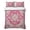 Dark Pink, variant on Twin XL Quilt Set 68''x98'', Footprint Lightweight Bedspread Coverlet Set with 2 Pillow Shams, Vintage Brown Black Please Remove Your Shoes Breathable All Season Quilt Bedding for Dorm/Guest Room