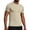 Khaki, variant on Luvrsol Plain Tshirts for Men Solid Cotton Tops Classic Crew Neck Short Sleeve Casual Basic Tee M-3XL