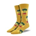 thumbnail image 1 of Socksmith Men's Rasta Lion Graphic Socks, 1 of 2