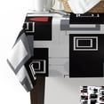 thumbnail image 4 of Rectangle Black And White Table Cloth Waterproof Dining Tablecloth for Table Kitchen Decorative Coffee Cuisine Party Table Cover, 4 of 7
