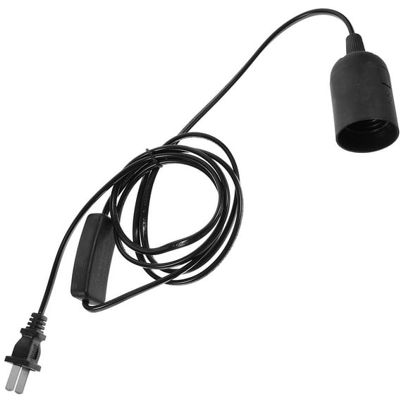 RENACLIPY Black Copper ABS Hanging Light Cord with Pendant Socket, Easy to Install, 2 Pieces for Home Lighting