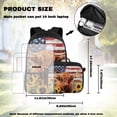 thumbnail image 2 of Pzuqiu Sunflower Highland Cow Kawaii Backpack School Backpack for Boys Kids 4 piece Backpacks with Lunch Box Pencil Bag Water Bottle Holder Bookbag for Boys 10-12 Middle School, 2 of 7