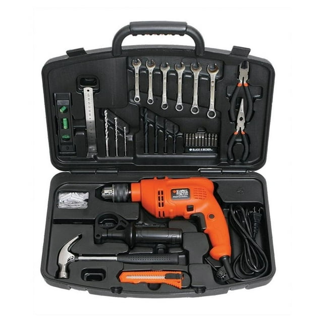 Rotomartillo Black & Decker mas Kit de Herramientas con 30 Pzas