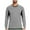 Gray, variant on Paiwinds Men's Quick-Dry Workout Shirt, Breathable Long Sleeve Athletic Top with Color Block Design and Cuffed Sleeves, Moisture Wicking Performance Sportswear
