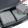 thumbnail image 6 of Protégé 3 Piece Polyester Packing Cubes, Gray with zipper, 6 of 11
