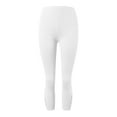thumbnail image 5 of frariair ​Fashion Lace Trim Capris For Women Sculpting Tummy Control Comfortable Vacation Activewear Beach Resort Wear​ White, 5 of 5