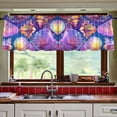 thumbnail image 5 of Ryvnso Conch Seashells Curtains Sets Short Curtain Rod Pocket Half Window Cafe Farmhouse Tier 2 Panels 57"W x 36"L, 5 of 7
