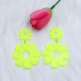 thumbnail image 3 of Riguas 1 Pair Cute Hollow Flower Dangle Earrings Vintage Acrylic Exaggerated Stud Drop Earrings Fashion Jewelry Accessories Gift, 3 of 7
