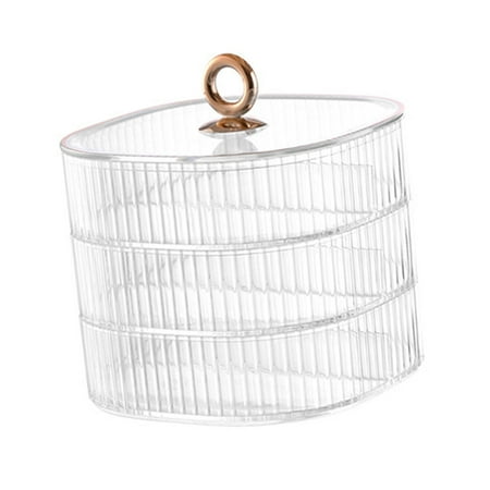 

3 layer Dried Fruit Holder Tray with Lid Candy Box Serving Tray Appetizer Tray Serving Dish Tray Platter for Dried Fruits Sweets Cookies