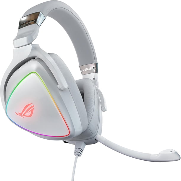 Audifonos Diadema Gamer Asus ROG DELTA WHITE Microfono USB-C Xbox PS4 PC Nintendo RGB