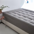 thumbnail image 2 of VENTORA Fitted Pillow‑Top Mattress Topper, Quilted Down‑Alternative Mattress Pad Cover With 18‑Inch Deep Pocket, Box‑Stitched Breathable, 2 of 7