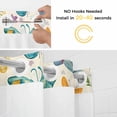 thumbnail image 2 of Spring No Hooks Shower Curtain with Snap-in Liner Gradient Red Yellow Blue Butterfly Watercolor Farmhouse Shower Curtains for Bathroom, Waterproof, Easy Install, Washable 72"x78", 2 of 9