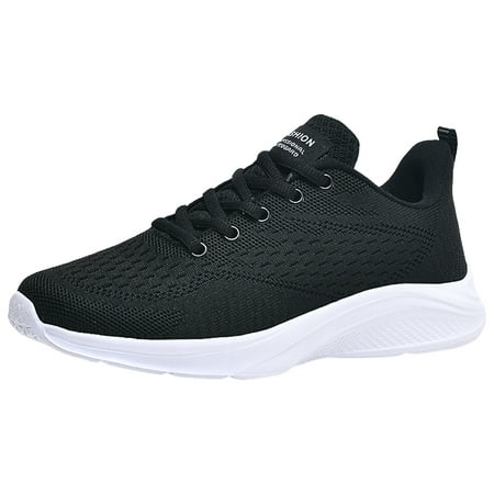 

WILLBEST Sneakers Women Sneakers Fashion New Pattern Simple Solid Mesh Breathable Comfortable Flat Bottom Non Slip Lace up Casual Shoes