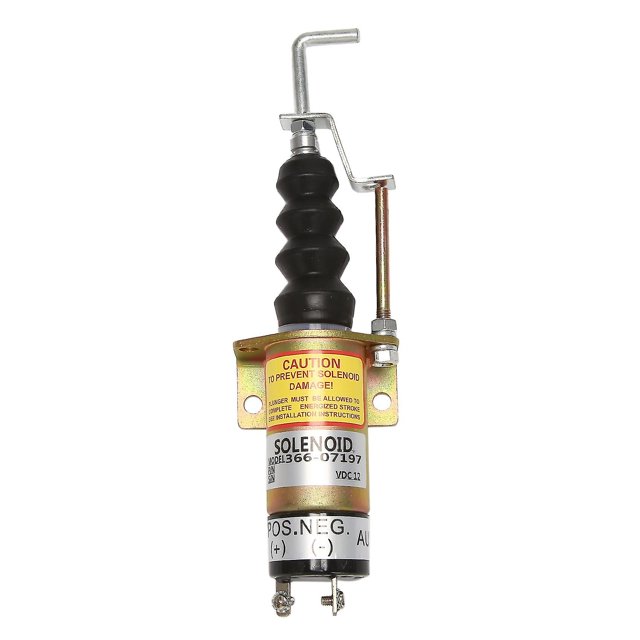 1502-12c7u2b2s1 Sa-3405t 366-07197 Válvula solenoide de parada de 2 pines 12v - Solenoide de corte para So eléctrico