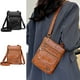 thumbnail image 1 of Bolsa cruzada de móvil de pantalla grande - mochila pequeña de cuero suave para viajes y uso diario, bolso de hombro ligero de PU con espacio amplio, 1 of 6