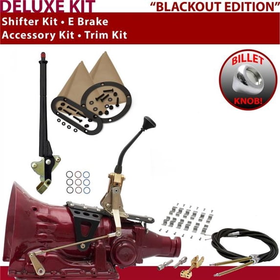 American Shifter FMX Shifter Kit Black 8 in. E Brake Cable Clamp Trim Kit for ED381