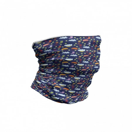

Rain Neck Gaiter Boots Clouds Flowers Leaves Unisex Multicolor by Ambesonne