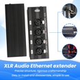 thumbnail image 3 of 1 Paire Émetteur-Récepteur Ethernet 4 Canaux XLR/ Audio RJ45 Cat5/Cat6 Émetteur-Récepteur XLR pour Scène en Direct, 3 of 8