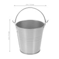 thumbnail image 5 of 4 Pcs Small Iron Bucket Ware Flower Pots Metal Planter Pail Craft Bucket Tin Farmhouse Bucket Flower Containers Child, 5 of 6