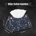 thumbnail image 6 of Goofa Colorful Flowers Pattern Triangle Square Tissue Box Cover, Modern PVC Leathe Facial Paper Holder,Decorative Holder/Organizer for Bathroom Vanity Countertop, 6 of 9