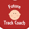 thumbnail image 4 of Inktastic Future Track Coach Occupation Boys or Girls Baby Bib, 4 of 4