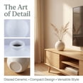 thumbnail image 2 of Unique Bargains Small Ceramic Bud Tiny Matte Decorative Vase White 2.6"L x 2.6"W x 2.8"H, 2 of 6