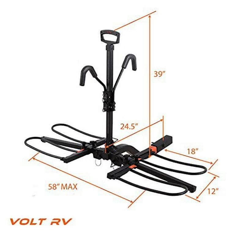 Hyperax Volt Approved Hitch Mounted E Bike Rack Carrier for RV