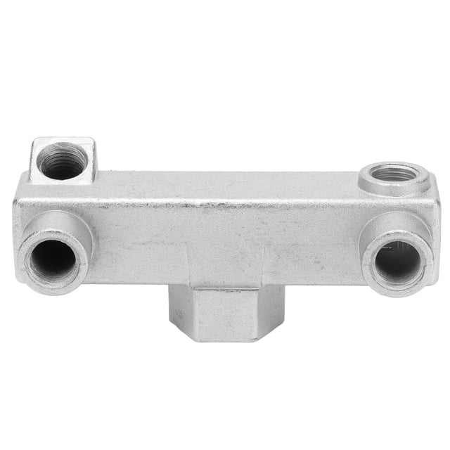 6 Way Connector Block, High Efficiency Easy Operation Manifold Distribution Blocks G1/4 G1/2 For Air Compressor