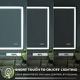 thumbnail image 5 of ANGELES HOME 40"x 32" LED Bathroom Mirror, LED Makeup Mirror for Bathroom, Anti-Fog Vanity Mirror with Lights, 3 Colors Dimmable, Touch Button Wall Mount Lighted Mirror (Horizontal/Vertical), 5 of 15