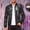 Silver, variant on Men's Sequin Varsity Jackets Zipper Festival Disco Sparkly Shiny Baseball Bomber Jacket Silver
