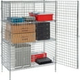 thumbnail image 3 of Nexel Security Wire Shelving Unit 2 Quick Adjust Shelves 48""Wx18""Dx66""H Chrom, 3 of 4
