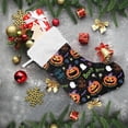 thumbnail image 6 of Coolnut Christmas Stocking Personalized Halloween Large Candy Stocking Hanging Gift Xmas Stockings Decoration 1 PC for Family Holiday Party Ornaments Decor Fireplace, 6 of 7