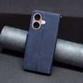 thumbnail image 6 of Feishell Fit for iPhone 16 Plus Phone Case with Detachable Wrist Strap & ID Credit Card Slots,Premium PU Leather Shockproof Magnetic Clasp Folio Flip Kickstand Holder Protective Cover,Blue, 6 of 8