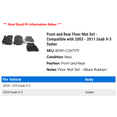 thumbnail image 2 of Front and Rear Floor Mat Set - Compatible with 2003 - 2011 Saab 9-3 Sedan 2004 2005 2006 2007 2008 2009 2010, 2 of 2