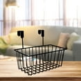 thumbnail image 6 of Fiocias Grid Storage Baskets with Hooks over Cabinet Door Organizer Basket for RV Black, 6 of 9